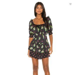 NWT For Love and Lemons Wilson Print Mini Dress